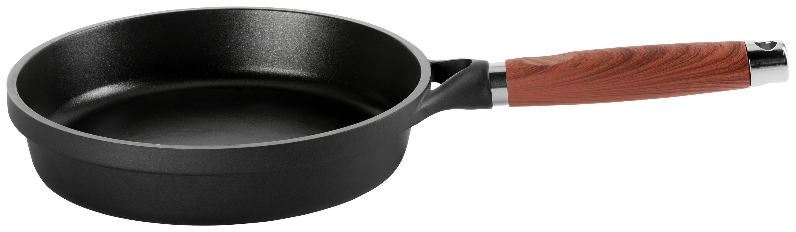 PÁNEV NA SMAŽENÍ  nepřilnavý povrch ILAG®  24 cm  - černá/hnědá, Basics, kov/plast (24cm) - Homeware Profession.