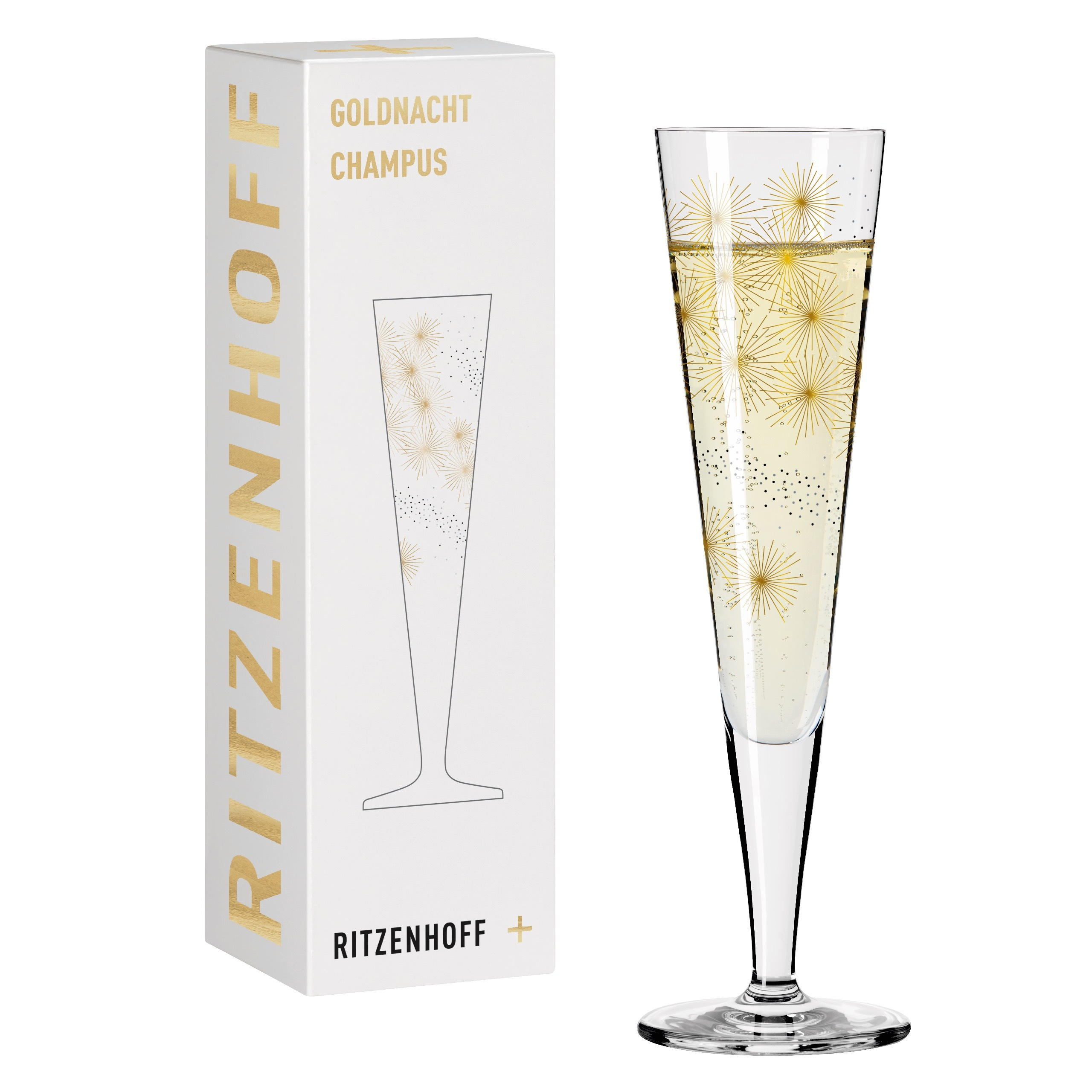 CHAMPAGNERGLAS - Silberfarben/Goldfarben, LIFESTYLE, Glas (7,2/24cm) - Ritzenhoff