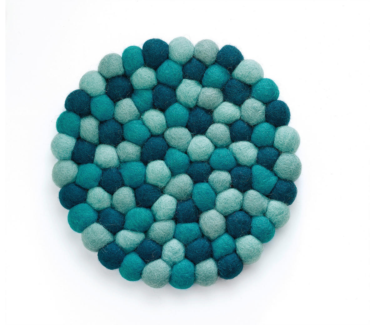 TOPFUNTERSETZER Textil Blau 21 cm  - Blau, Basics, Textil (21cm) - Cilio