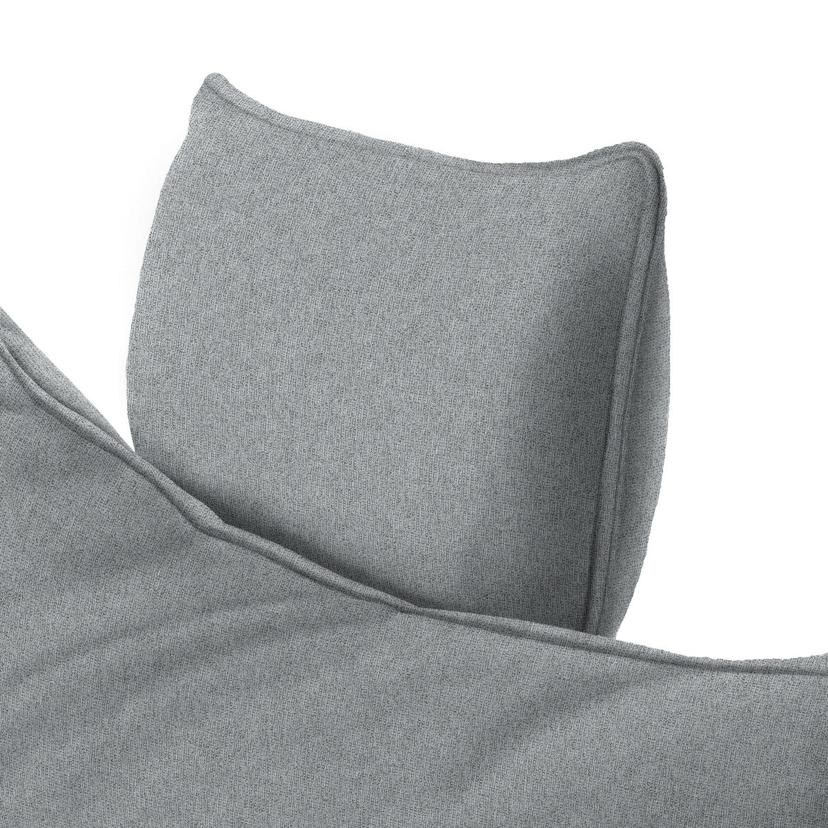 ECKSOFA PRATO Grau Webstoff  - Schwarz/Grau, MODERN, Textil/Metall (176/292cm) - MID.YOU