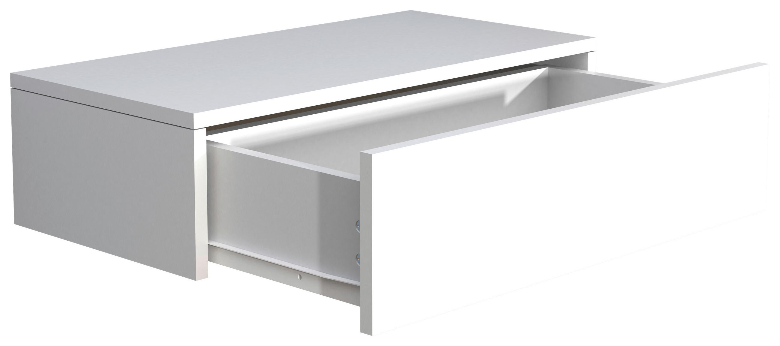 NACHTKÄSTCHEN 60/15/30 cm  in Weiß  - Weiß, MODERN, Holzwerkstoff (60/15/30cm) - MID.YOU