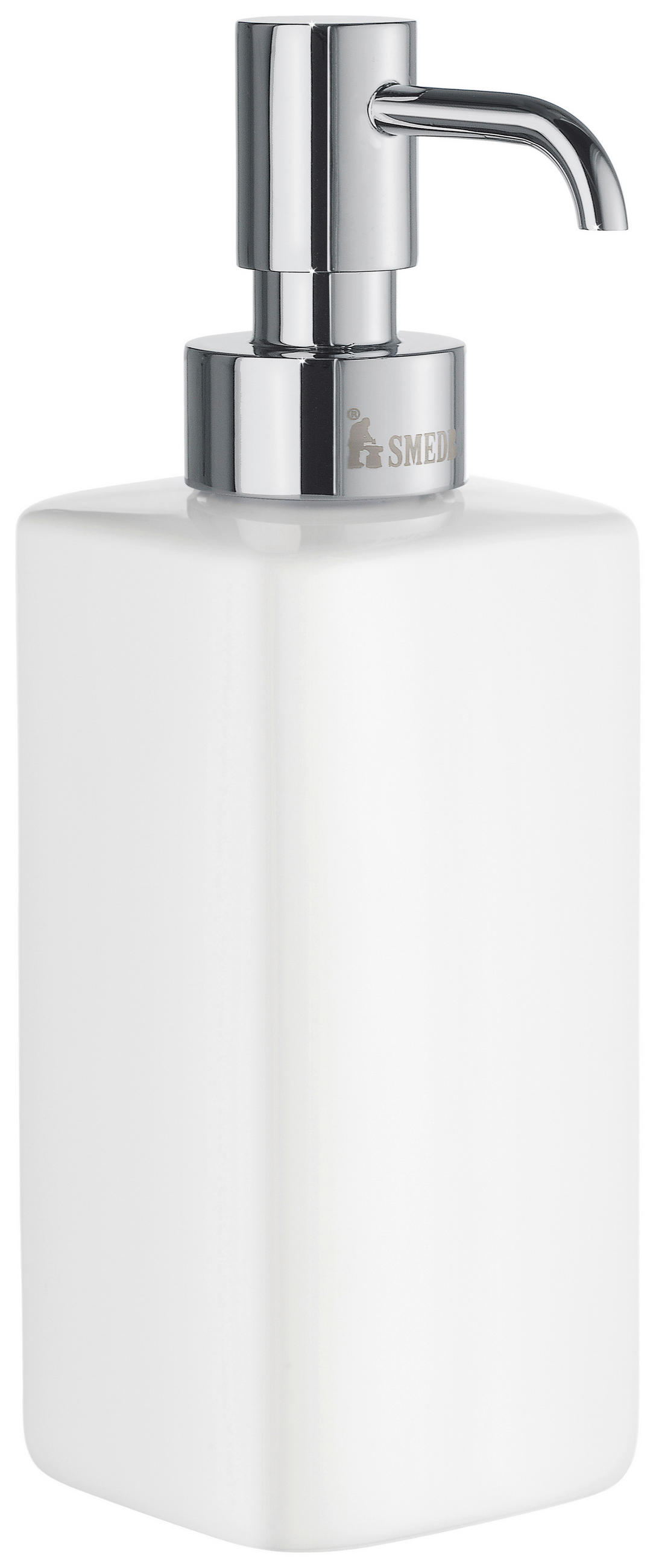 SEIFENSPENDER Metall, Keramik  - Chromfarben/Weiß, Basics, Keramik/Metall (6,3/18/6,3cm) - Smedbo