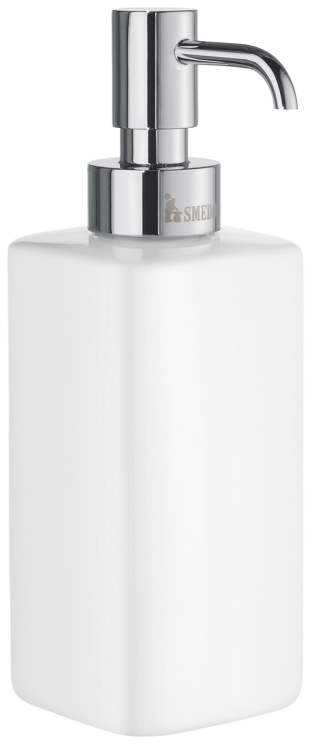 SEIFENSPENDER Metall, Keramik  - Chromfarben/Weiß, Basics, Keramik/Metall (6,3/18/6,3cm) - Smedbo