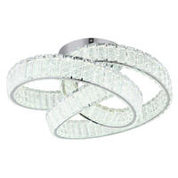 LED-DECKENLEUCHTE  60/26 cm    - Klar/Chromfarben, Konventionell, Glas/Metall (60/26cm) - Globo