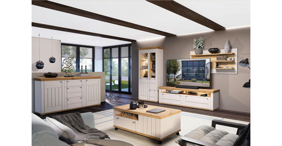 WANDPANEEL Kaschmir, Eiche Artisan  - Kaschmir/Eiche Artisan, ROMANTIK / LANDHAUS, Holzwerkstoff (150/75/24cm) - Landscape