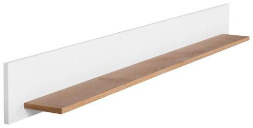 WANDBOARD Eiche furniert Weiß, Eichefarben  - Eichefarben/Weiß, MODERN, Holz/Holzwerkstoff (159/17/14cm) - Carryhome
