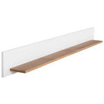 WANDBOARD Eiche furniert Weiß, Eichefarben  - Eichefarben/Weiß, MODERN, Holz/Holzwerkstoff (159/17/14cm) - Carryhome