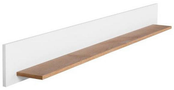 WANDBOARD Eiche furniert Weiß, Eichefarben  - Eichefarben/Weiß, MODERN, Holz/Holzwerkstoff (159/17/14cm) - Carryhome