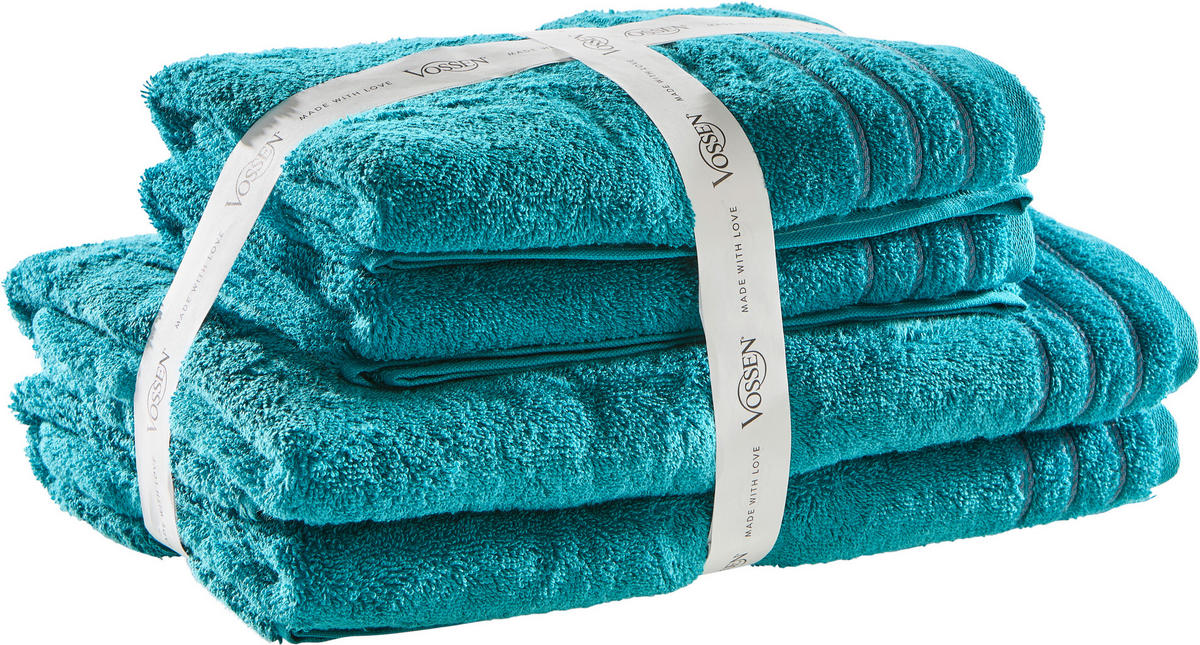 FROTTIERSET Grossetto Bundle Grün 4-teilig  - Grün, Basics, Textil - Vossen