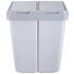 ABFALLEIMER 2x30 L - Grau, Basics, Kunststoff (43/51/33cm) ABFALLEIMER 2x30 L - Grau, Basics, Kunststoff (43/51/33cm)