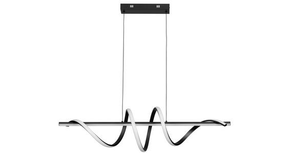 LED-HÄNGELEUCHTE 101/25/150 cm  - Schwarz, Design, Kunststoff/Metall (101/25/150cm) - Novel
