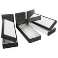 FAMILIENBETT - Anthrazit/Schwarz, Design, Holzwerkstoff/Kunststoff (210/200cm) - Esposa