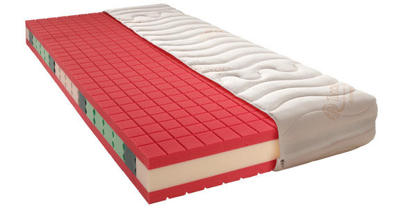 KALTSCHAUMMATRATZE ERGONOMICA - Creme, KONVENTIONELL, Textil (180/200cm) - Novel