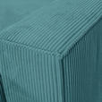 WOHNLANDSCHAFT  in Cord Petrol  - Petrol/Schwarz, KONVENTIONELL, Kunststoff/Textil (155/348/155cm) - Carryhome