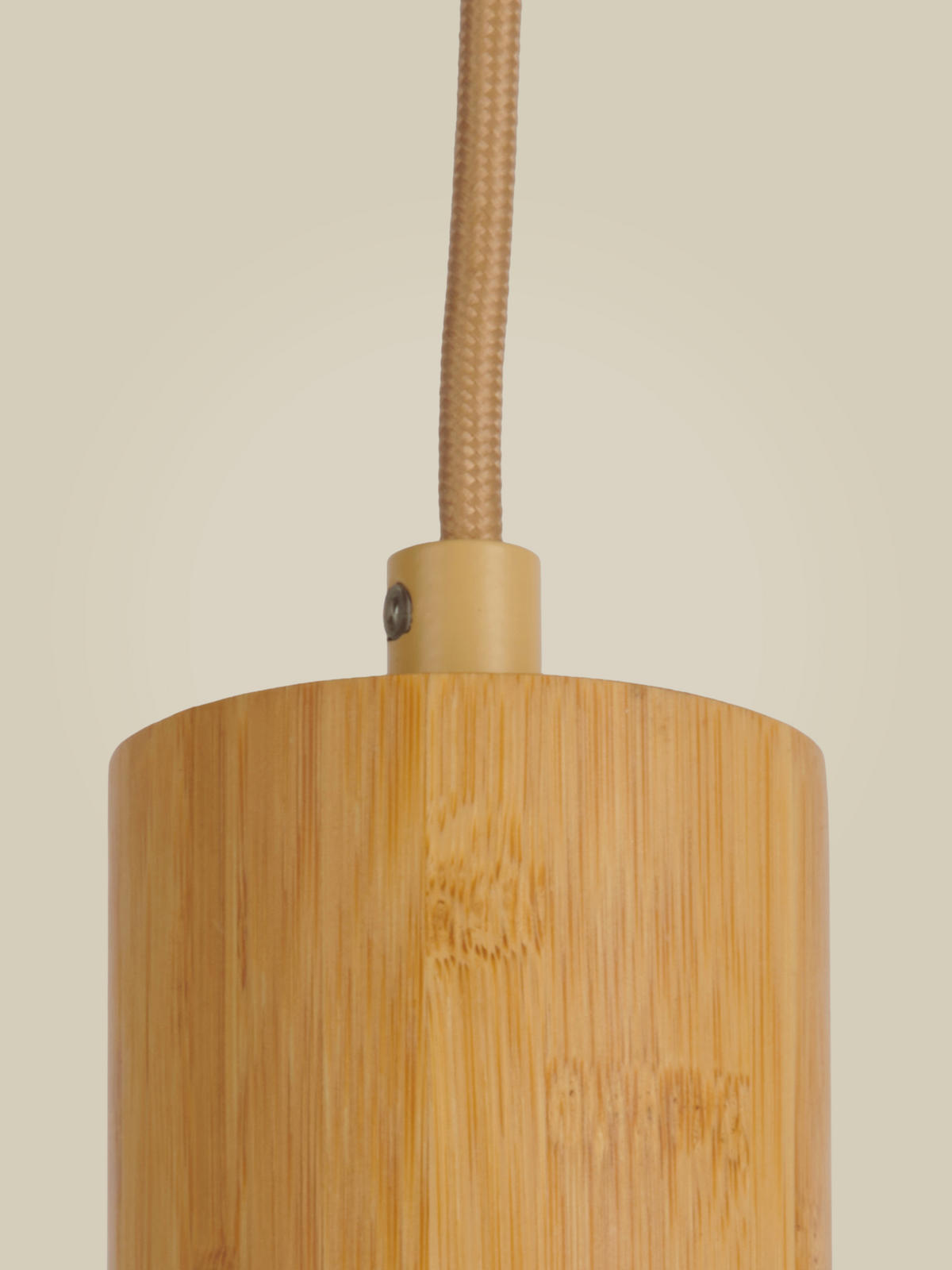 HÄNGLAMPA Good & Mojo 12/12/270 cm  - naturfärgad, Trend, trä (12/12/270cm) - Good & Mojo