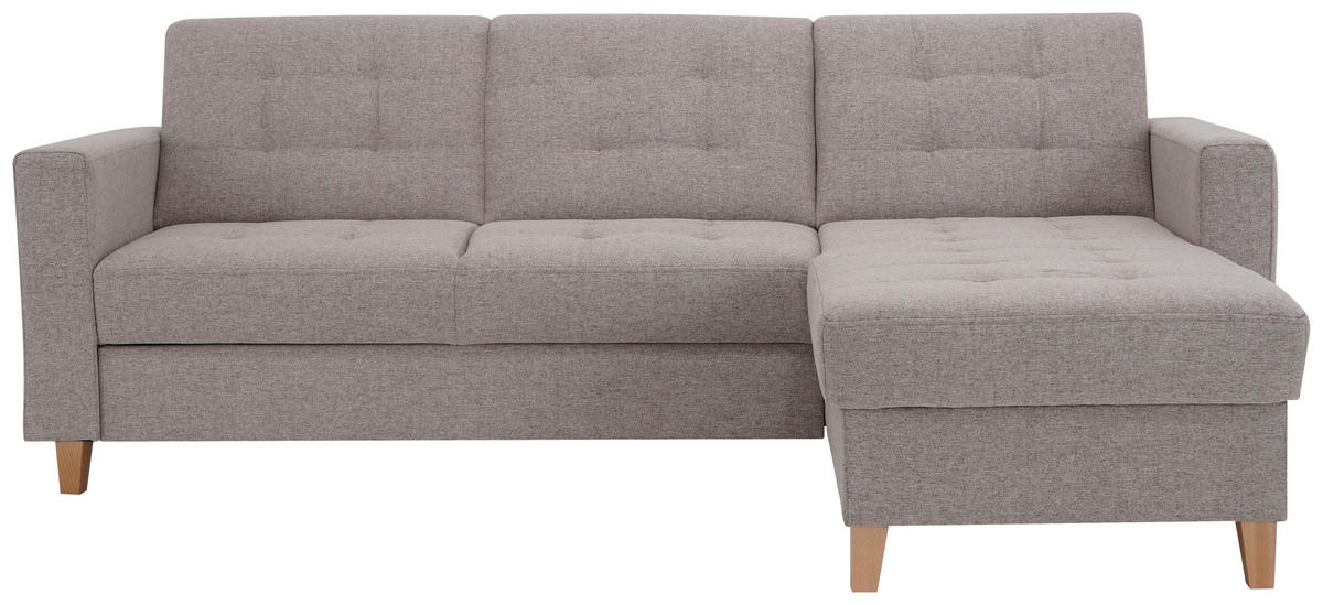 HÖRNSOFFA i flatväv brun  - brun/naturfärgad, Design, trä/textil (231/160cm) - Livetastic