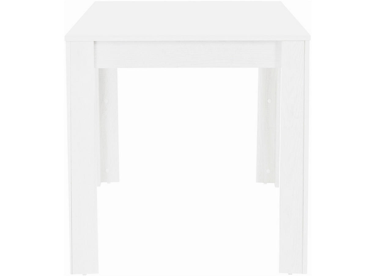 ESSTISCH in Holzwerkstoff 120/75/80 cm   - Weiß, Design, Holzwerkstoff (120/75/80cm) - MID.YOU