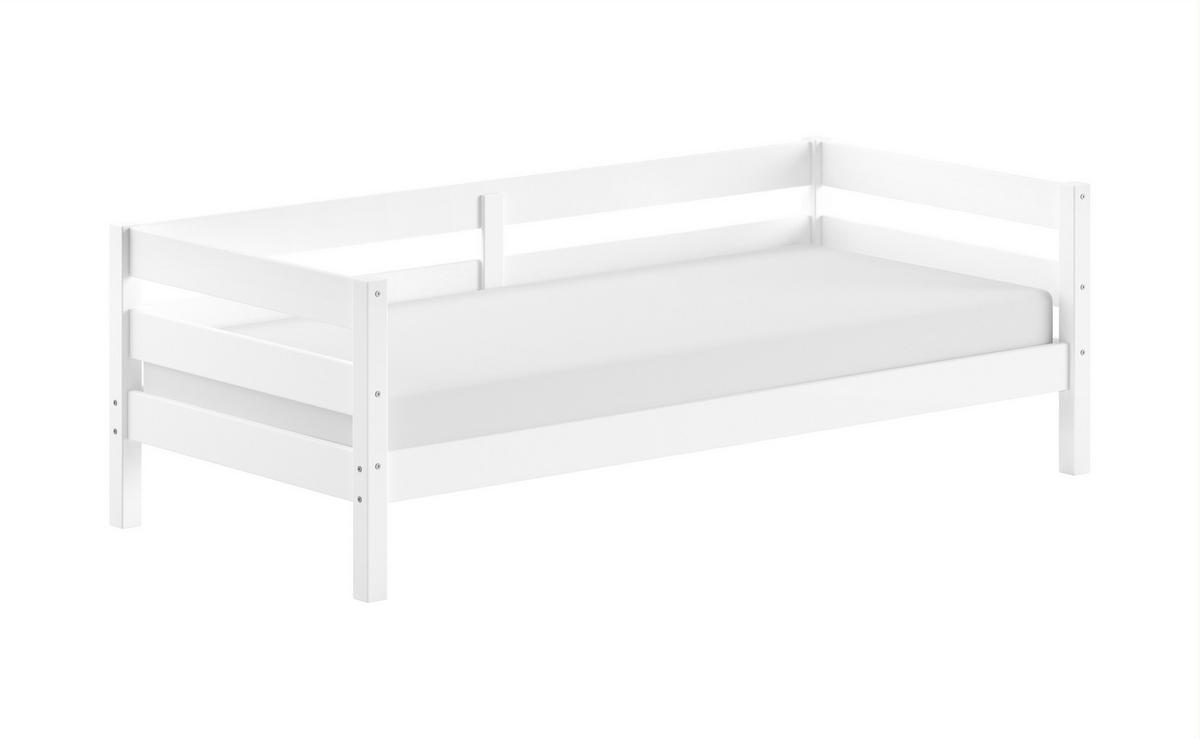 BETT in Weiß  - Naturfarben/Weiß, MODERN, Holz (90/200cm) - Vipack