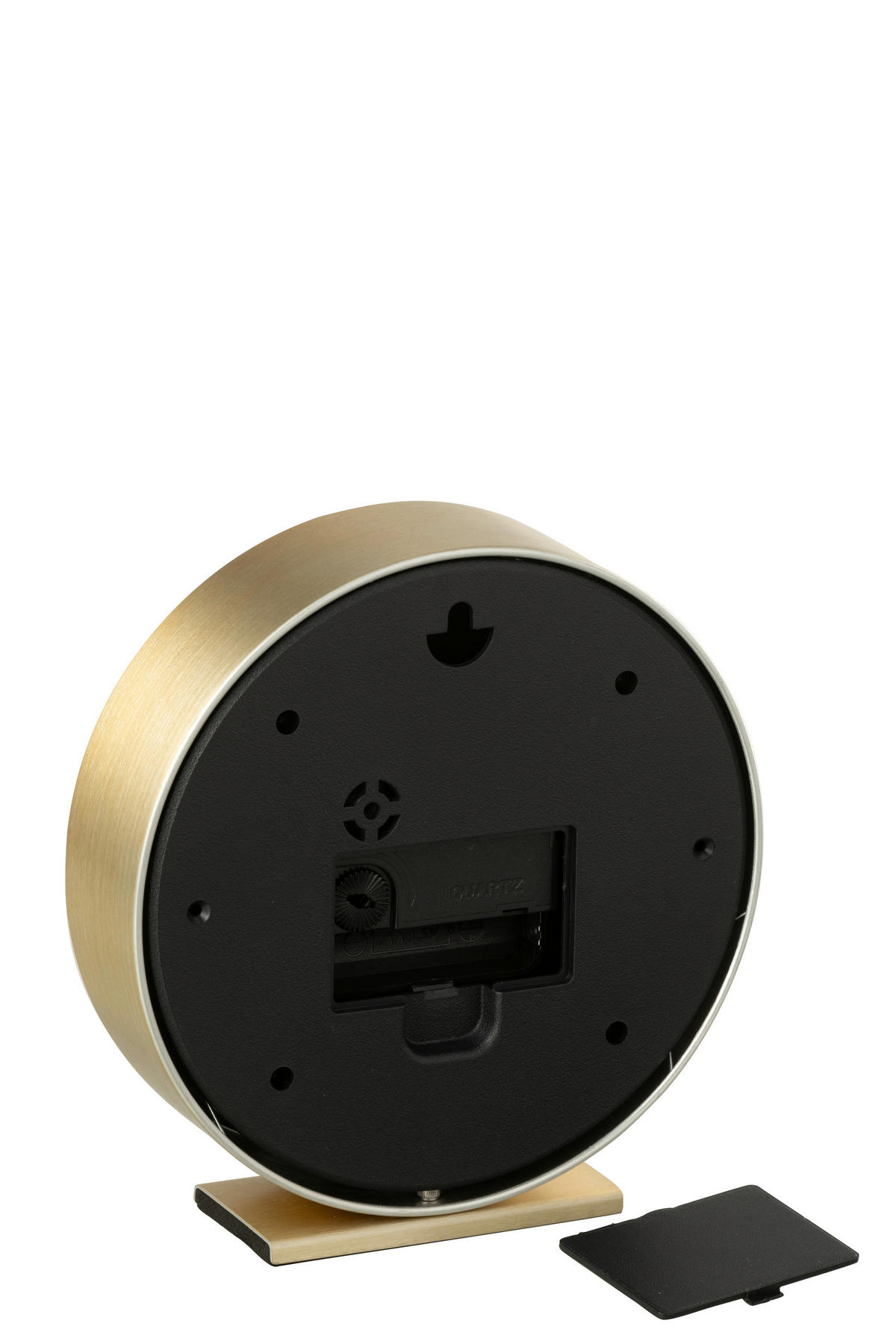 WANDUHR Schwarz, Goldfarben 15/4,3/15,6 cm  - Goldfarben/Schwarz, Basics, Glas/Kunststoff (15/4,3/15,6cm) - Ambia Home