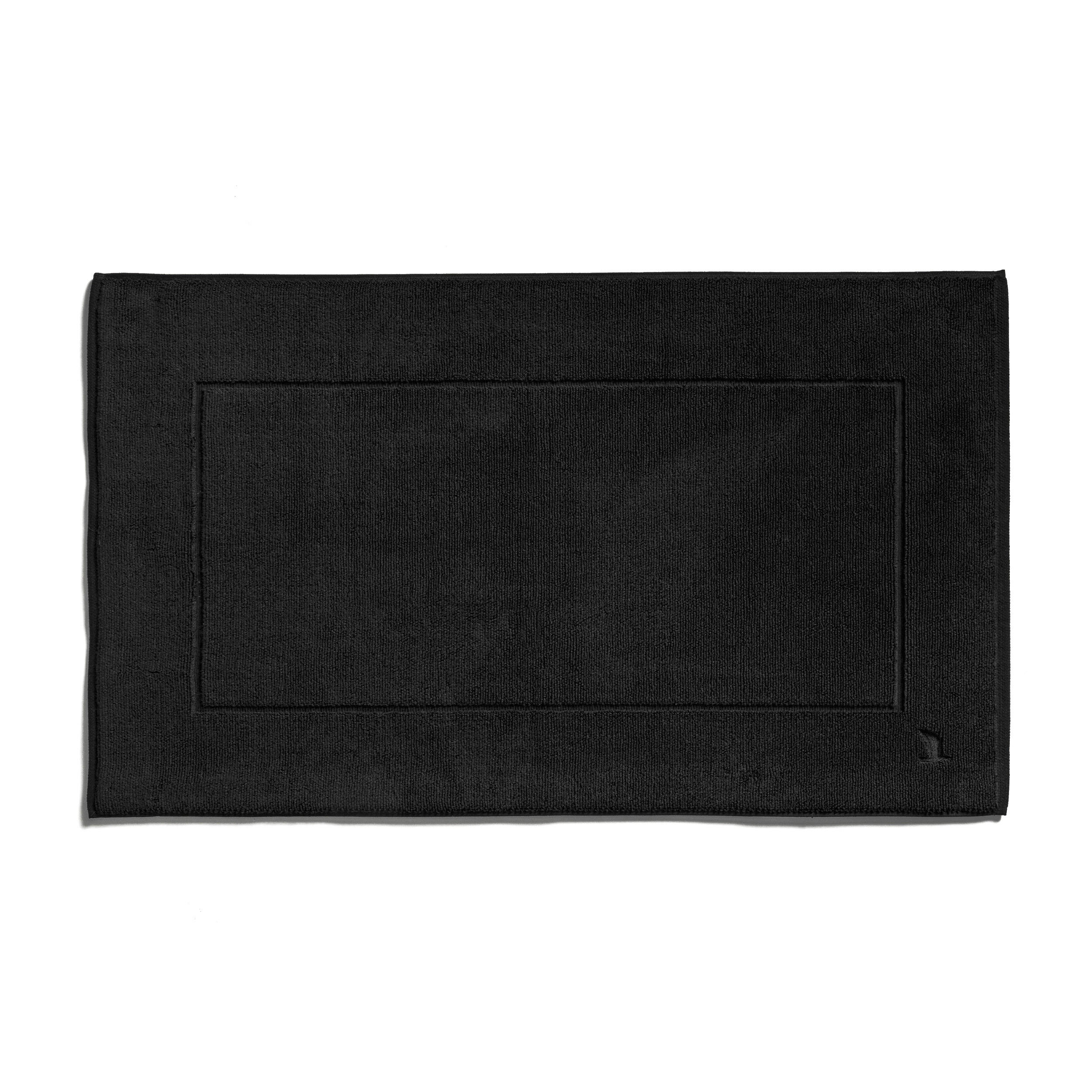 BADTEPPICH Superwuschel Schwarz 60/100 cm  - Schwarz, Basics, Textil (60/100cm) - Moeve