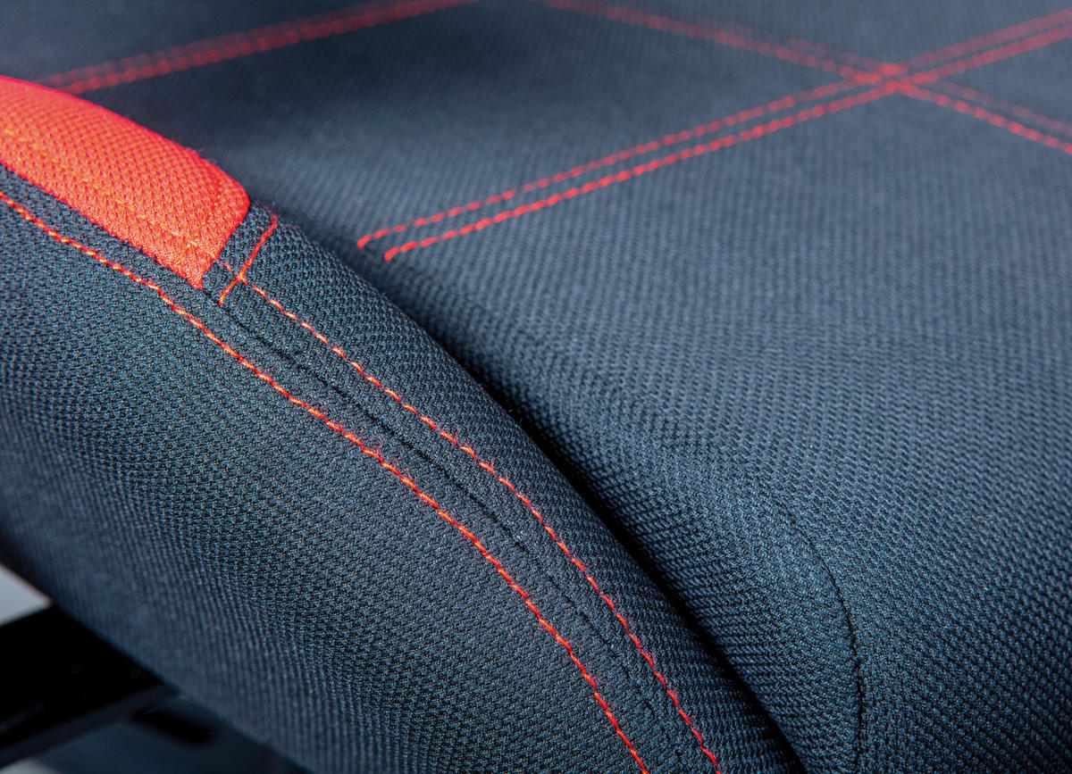 KANCELÁRSKE KRESLO, sieť, červená, čierna - čierna/červená, Modern, textil/plast (69/125/50cm) - MID.YOU