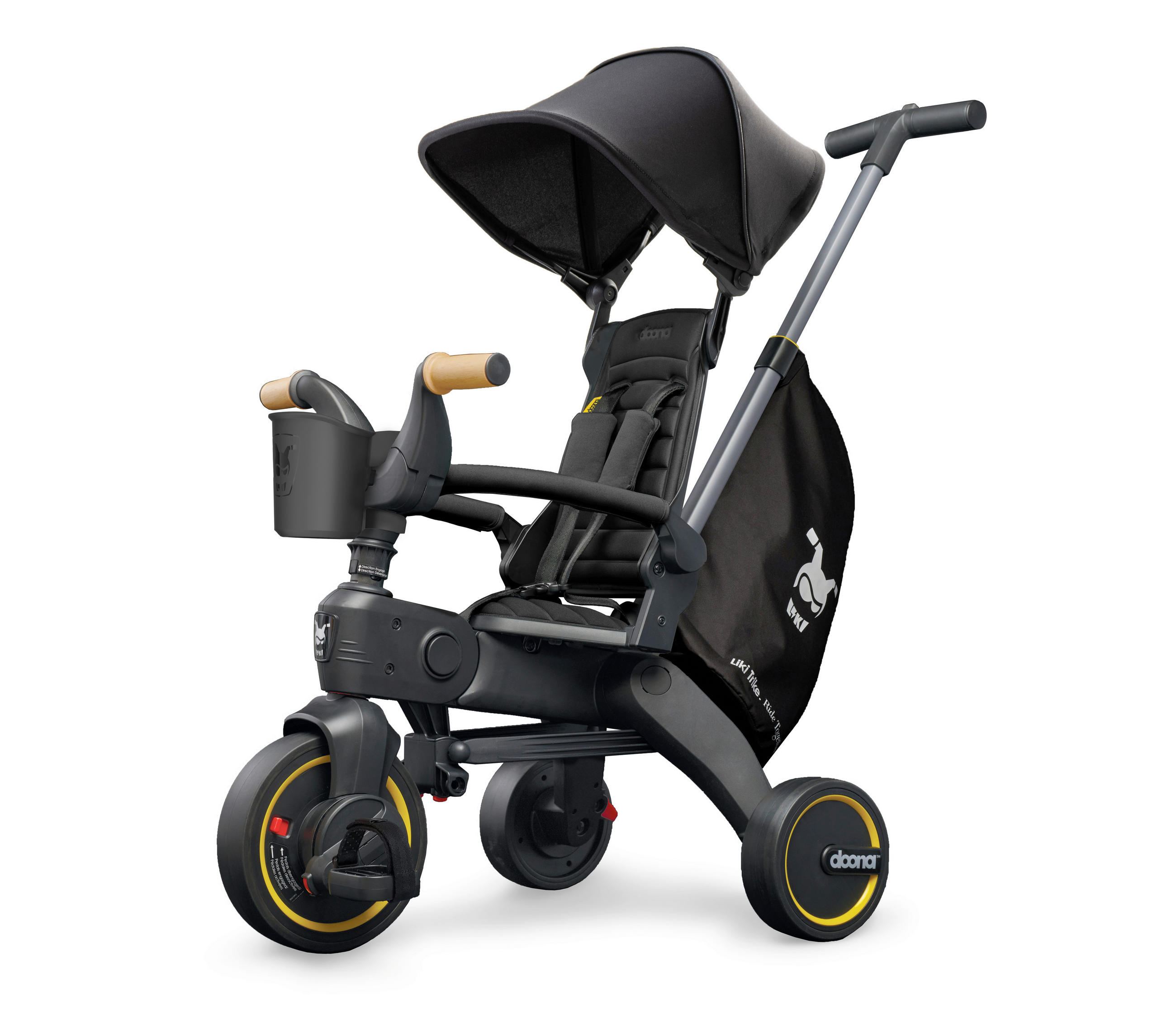 DREIRAD Liki Trike S5  - Schwarz, Trend, Kunststoff/Metall (33,9/33,9/25,1cm) - Doona