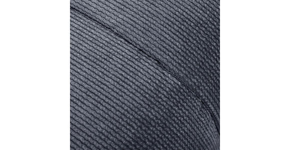 HOCKER in Textil Dunkelgrau  - Dunkelgrau/Schwarz, Design, Kunststoff/Textil (43/50/43cm) - Novel