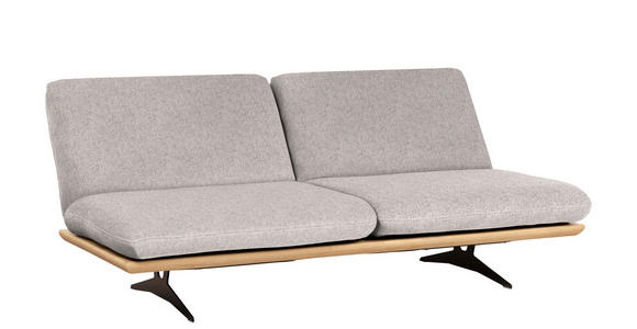 SCHLAFSOFA in Webstoff Hellgrau, Beige  - Beige/Hellgrau, Design, Holz/Textil (204/92/90cm) - Dieter Knoll