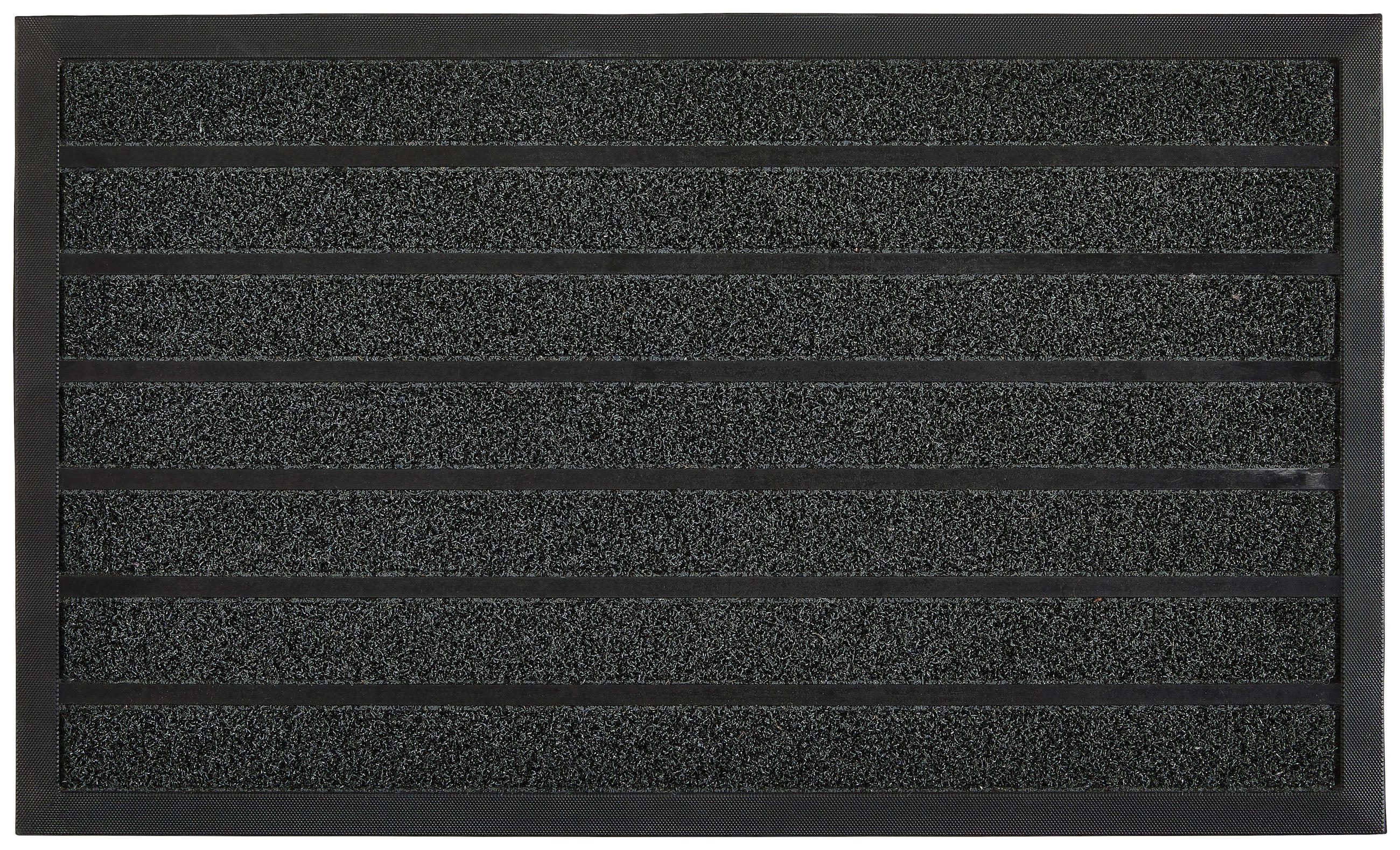 SCHMUTZFANGMATTE  45/75 cm  Schwarz  - Schwarz, KONVENTIONELL, Kunststoff (45/75cm) - Esposa