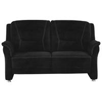 2,5-SITZER in Mikrofaser Schwarz  - Beige/Alufarben, Konventionell, Textil/Metall (172/100/89cm) - Beldomo Comfort