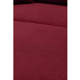 ECKSOFA  in Webstoff Dunkelrot  196/304 cm  - Schwarz/Dunkelrot, KONVENTIONELL, Textil/Metall (196/304cm) - Hom`in