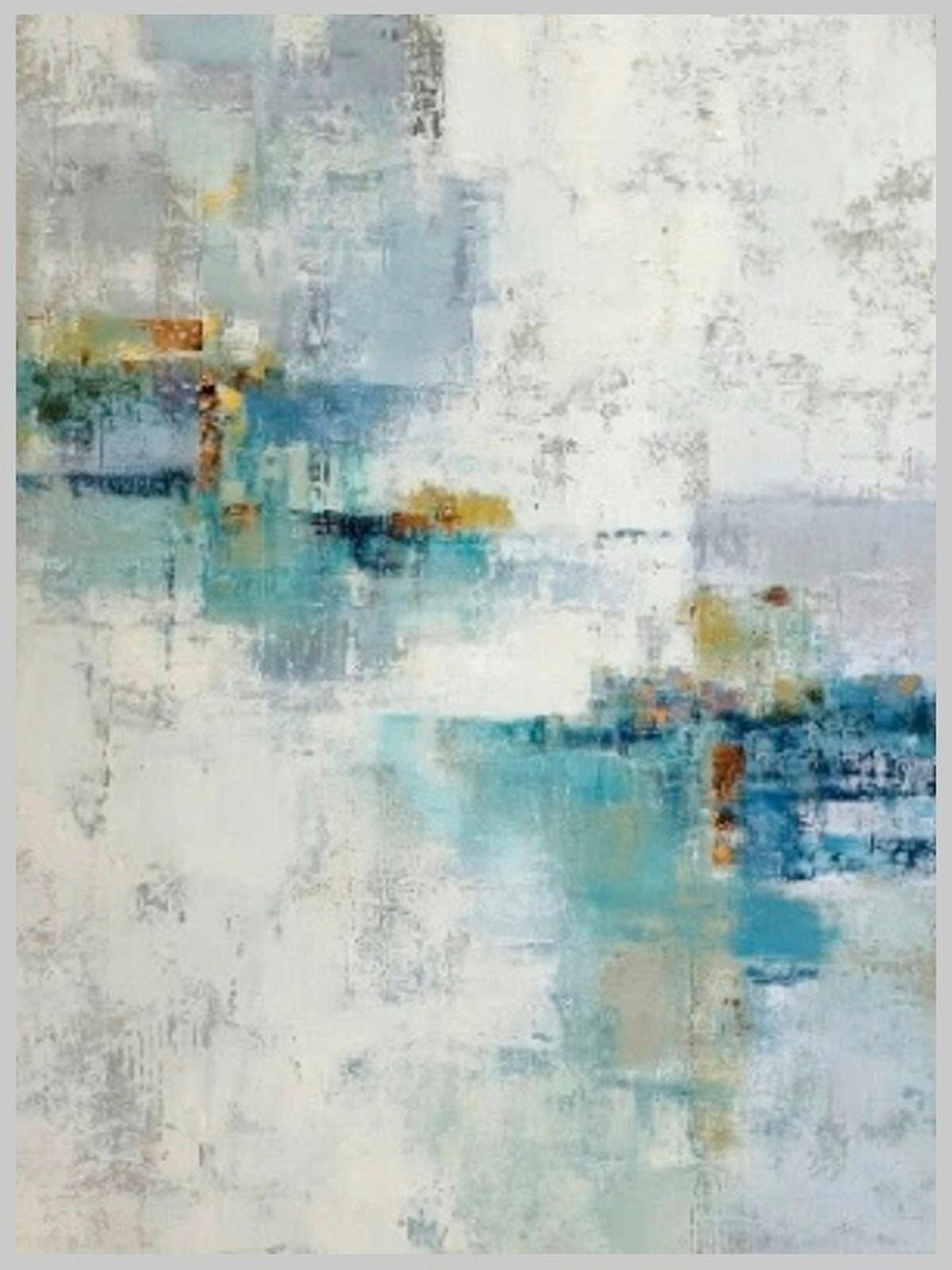 LEINWANDBILD Abstraktes 90/120 cm  - Multicolor, Basics, Holz/Papier (90/120cm) - Euroart