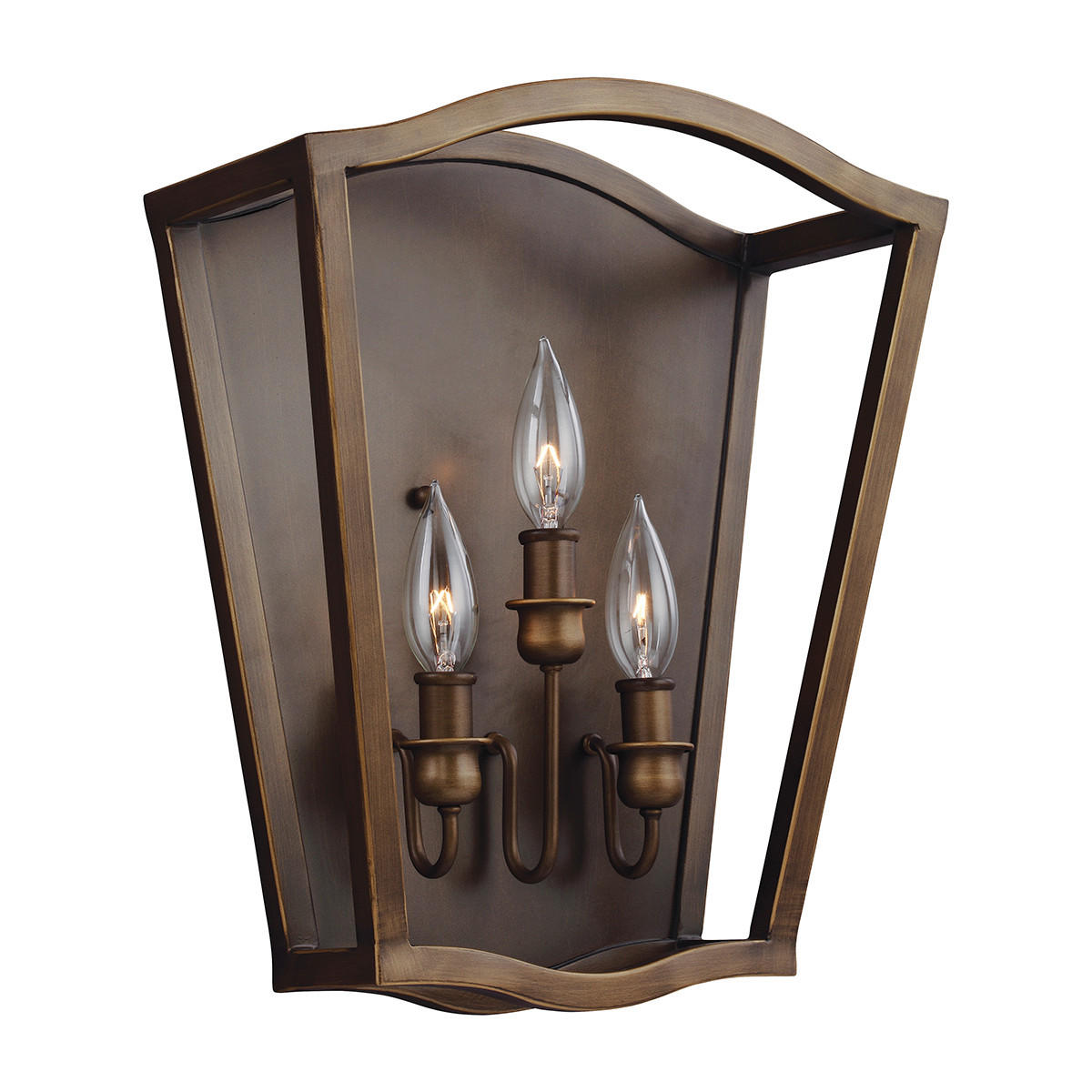 VÄGGLAMPA Elstead Yarmouth 31.8/38.4/14.3 cm   - mässingsfärgad, Basics, metall (31.8/38.4/14.3cm) - Elstead Lighting