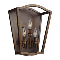 WANDLEUCHTE Elstead Yarmouth 31.8/38.4/14.3 cm   - Messingfarben, Basics, Metall (31.8/38.4/14.3cm) - Elstead Lighting