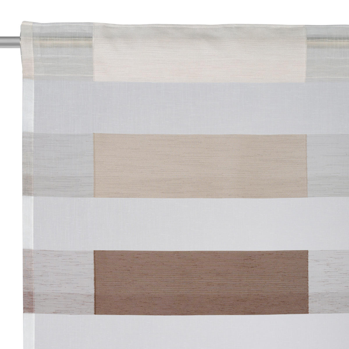 FERTIGVORHANG  halbtransparent   140/245 cm  - Taupe, Basics, Textil (140/245cm) - Dieter Knoll