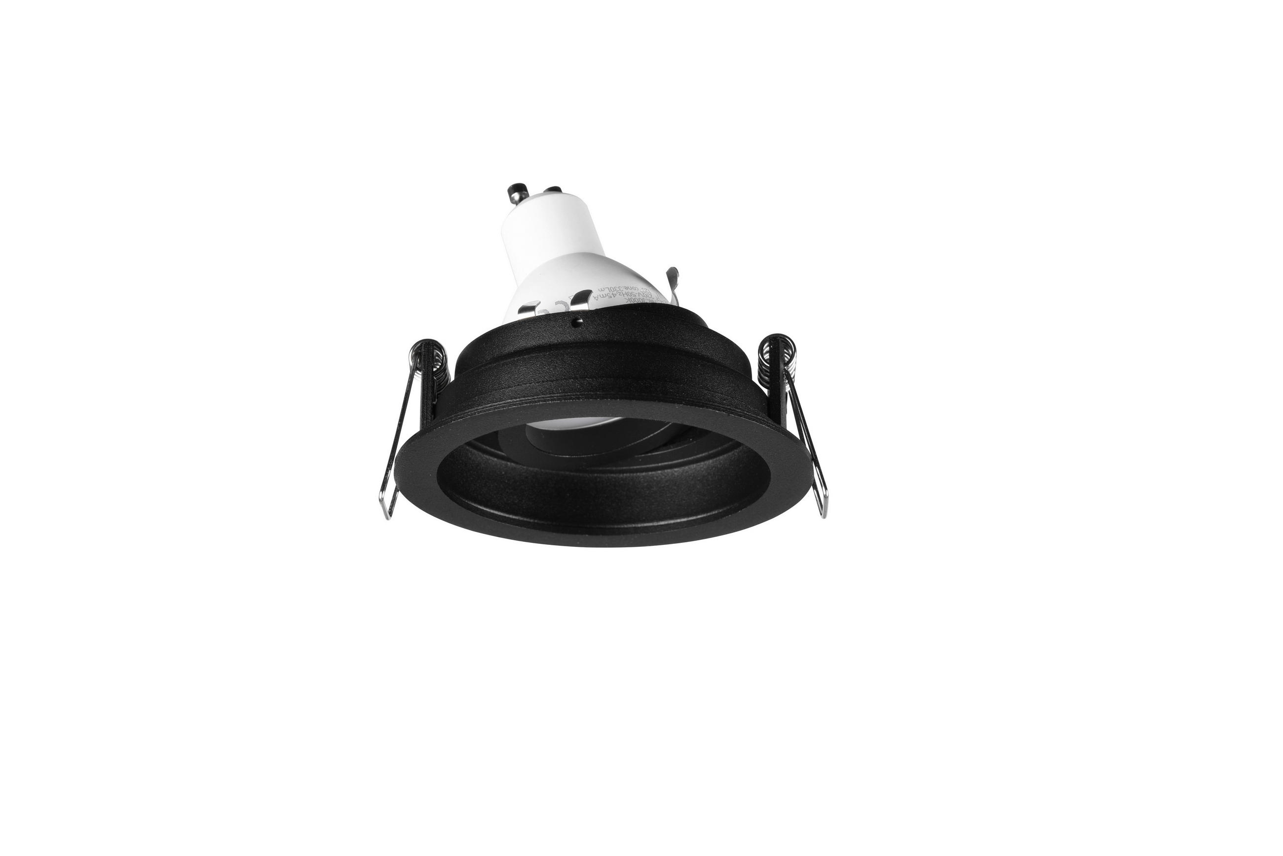 EINBAUSPOT Kenai 9,2/11,0 cm   - Schwarz, KONVENTIONELL, Metall (9,2/11,0cm) - Trio Leuchten