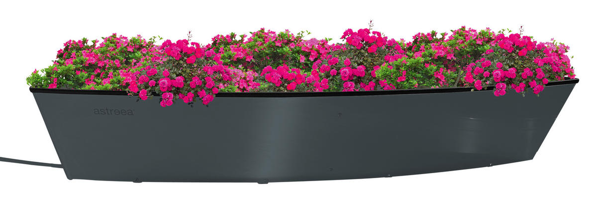 BLUMENKASTEN  - Anthrazit, Basics, Metall (106/20/26cm)
