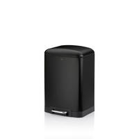 TRETEIMER 12 l  Metall  - Schwarz, Basics, Metall (27/23,5/40cm) - Kela