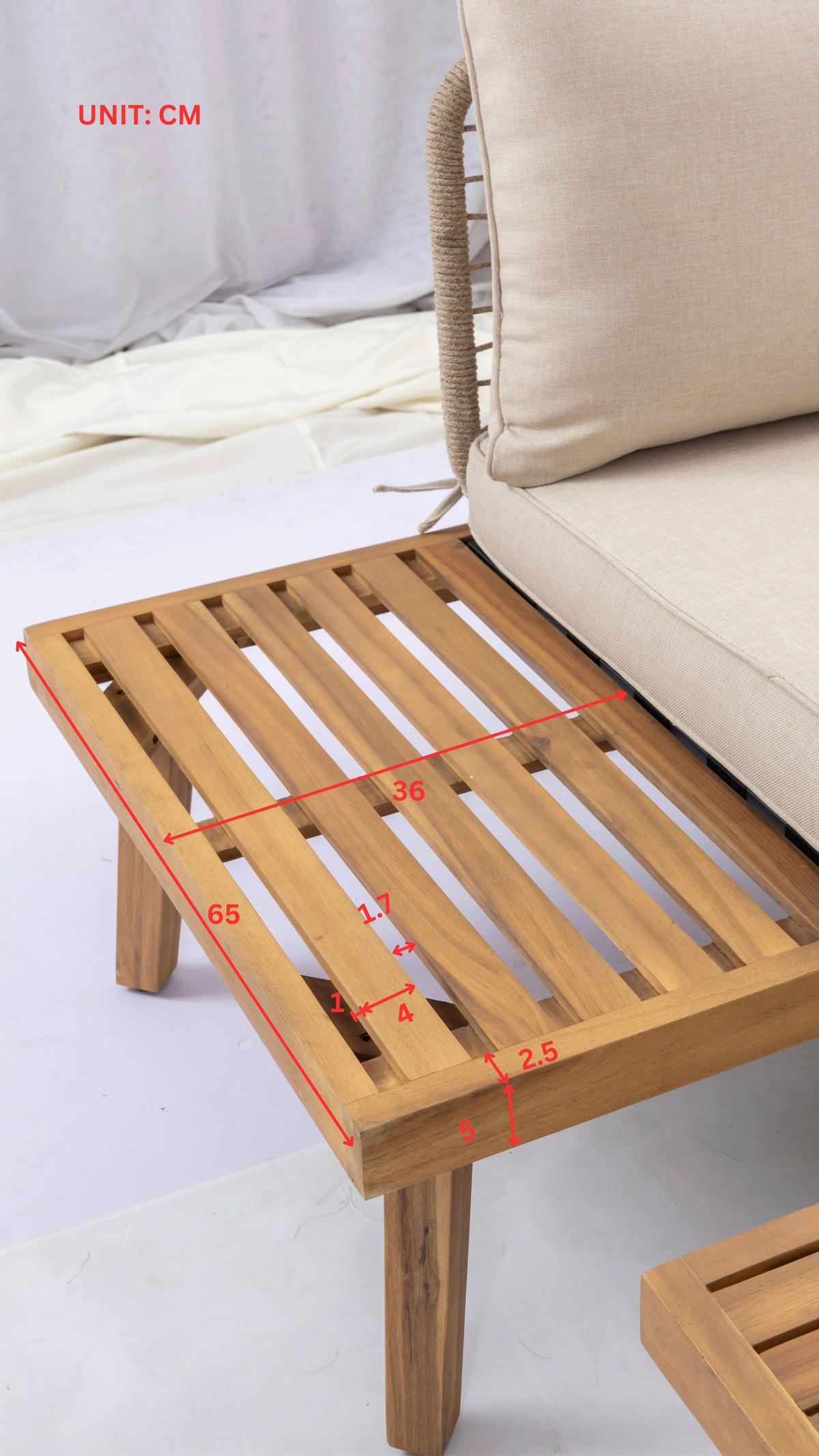 LOUNGEGARNITUR 3-teilig  165/196 cm  Akazie massiv Stahl  - Taupe/Beige, KONVENTIONELL, Holz/Textil (165/196cm) - Ambia Garden