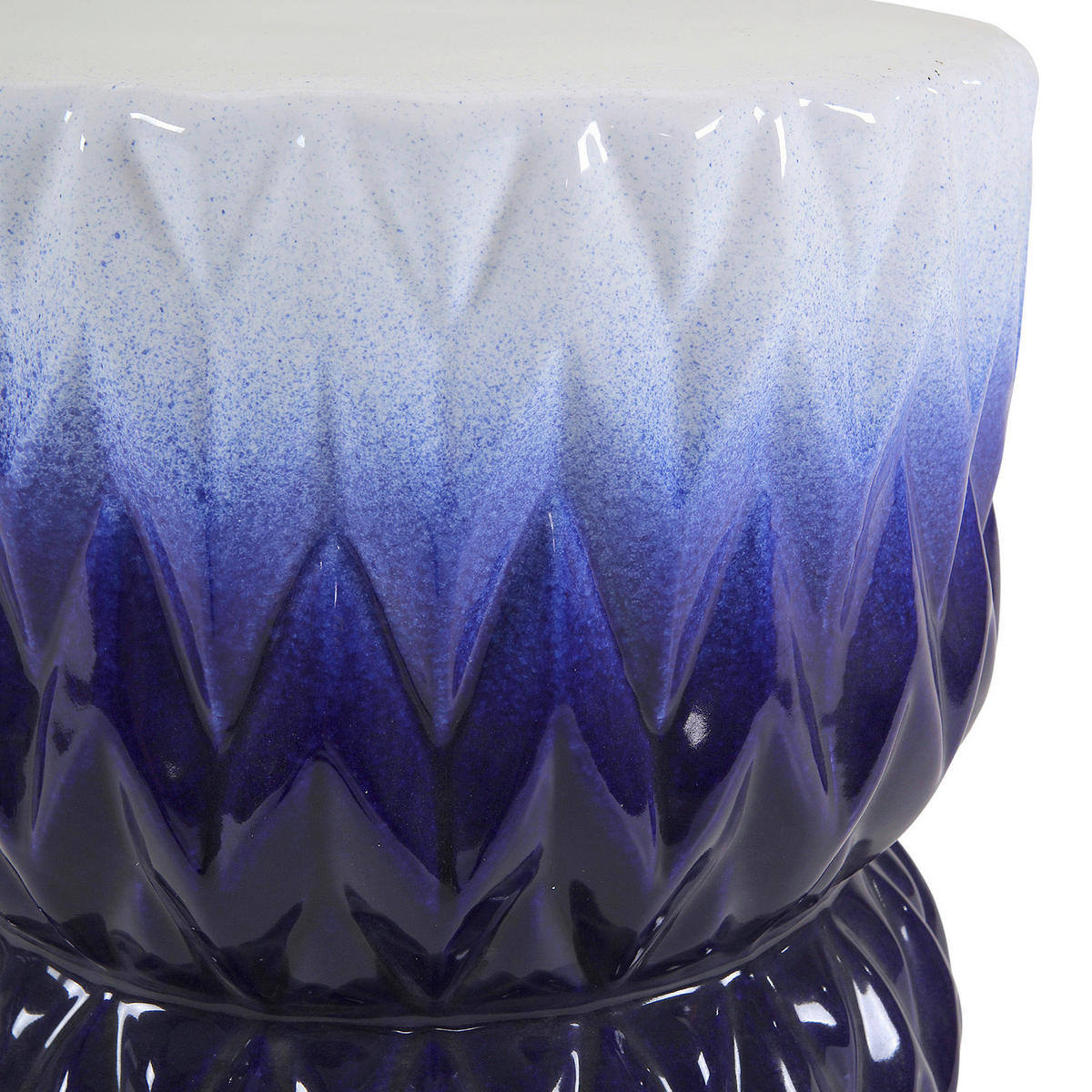 KISASZTAL kerámia   - sötétkék/fehér, Design, kerámia (34/45/34cm) - Landscape