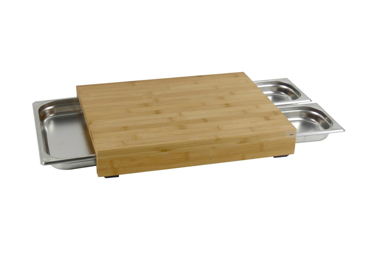 SCHNEIDEBRETT-SET 4-teilig    46/36/7 cm  - Hellbraun, KONVENTIONELL, Holz (46/36/7cm) - Kela