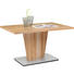 ESSTISCH Kernbuche furniert rechteckig Buchefarben, Edelstahlfarben - Edelstahlfarben/Buchefarben, KONVENTIONELL, Holz (130/85/76cm) - Xora