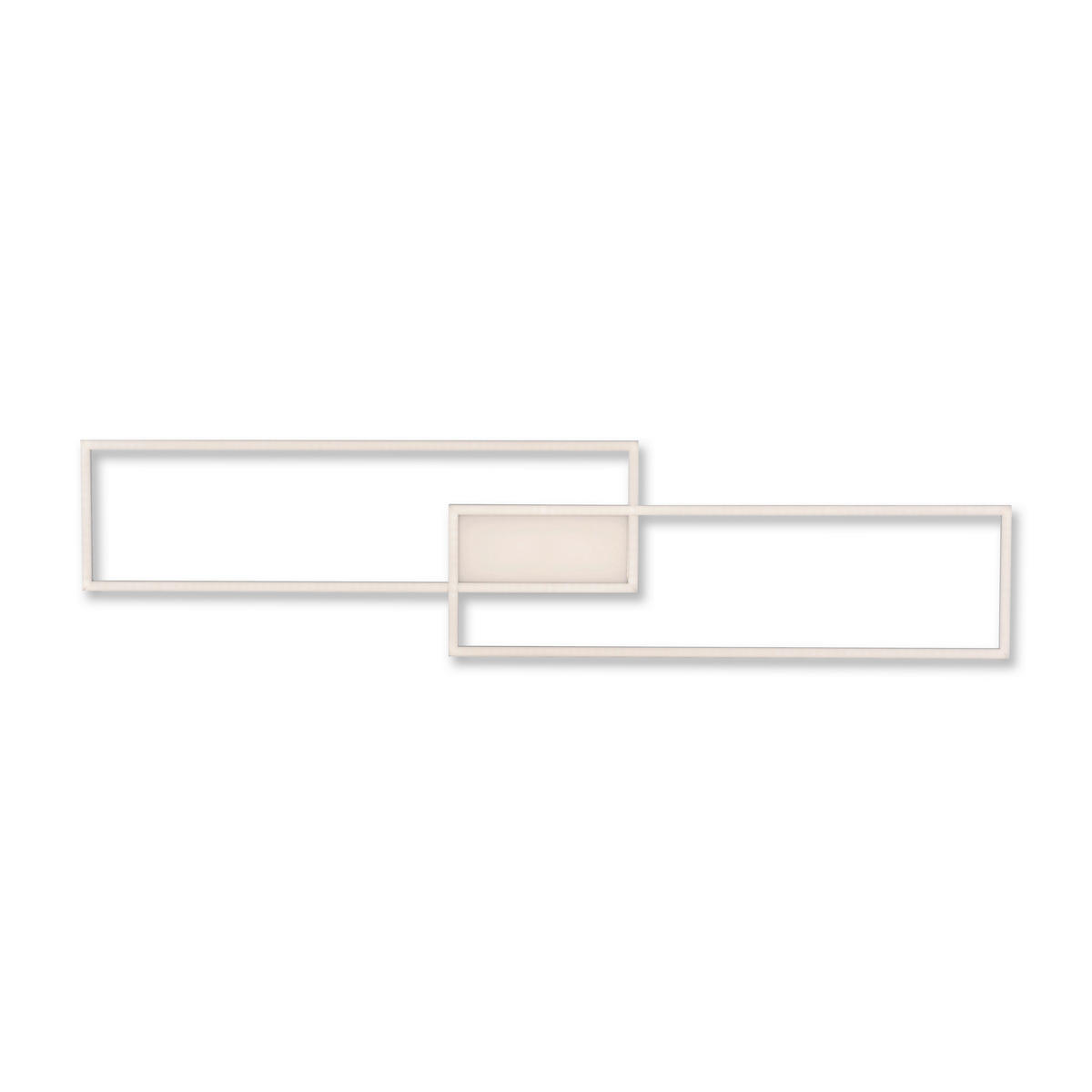 LED-Deckenleuchte 109,5/25,5/6 cm   - Silberfarben, Basics, Kunststoff/Metall (109,5/25,5/6cm)
