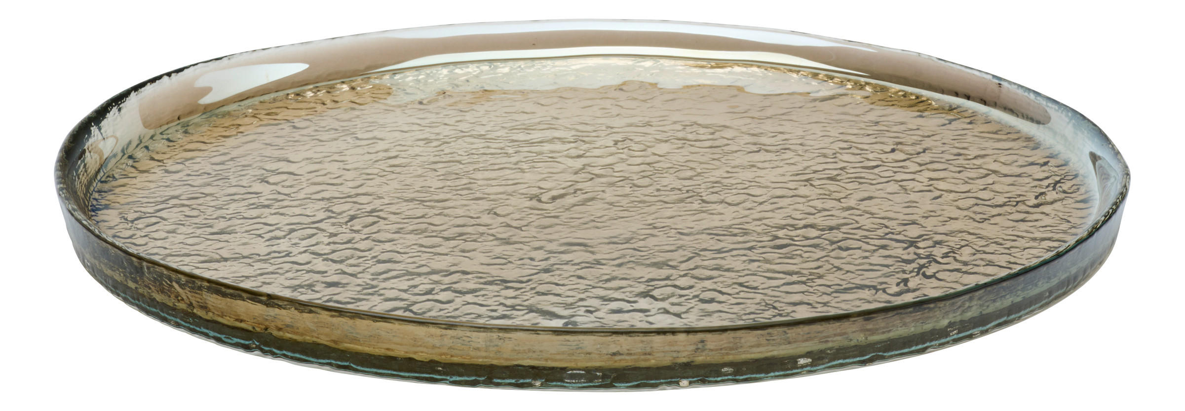 TELLER Braun 19,5/2 cm Luzia  - Braun, KONVENTIONELL, Glas (19,5/2cm) - Ritzenhoff Breker