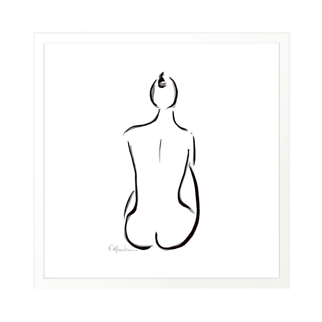 KUNSTDRUCK 50/50 cm  - Weiss/Schwarz, Basics, Papier (50/50cm) - Monee