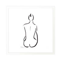 KUNSTDRUCK 50/50 cm  - Weiss/Schwarz, Basics, Papier (50/50cm) - Monee