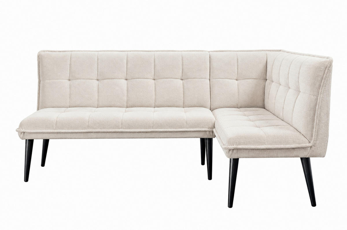KLUPA KUTNA  bež  drvo, tekstil, drvni materijal      - bež/crna, Moderno, drvni materijal/drvo (240/161cm) - Livetastic