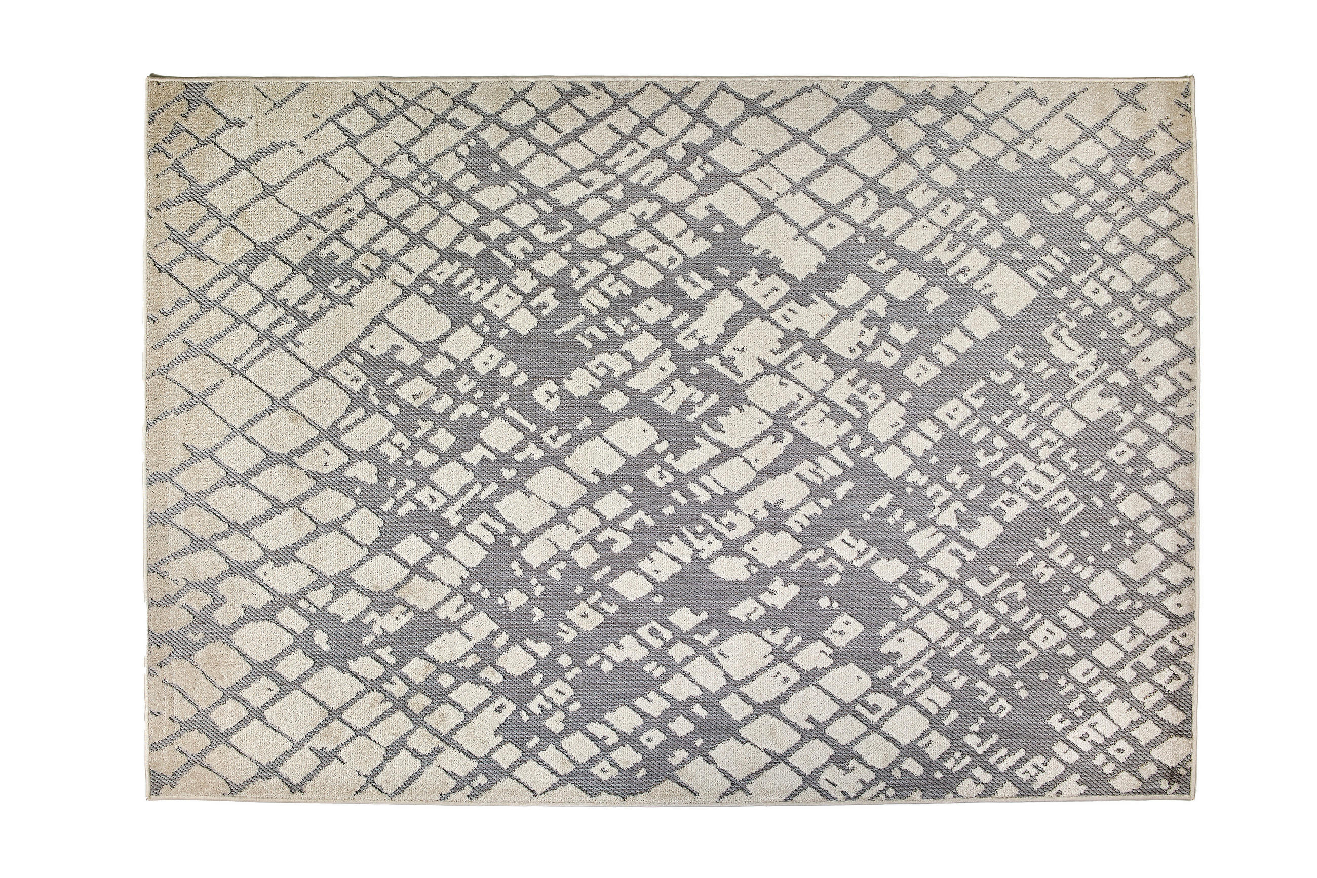 OUTDOORTEPPICH  für Terrasse und Balkon 160/230 cm Serina Grau, Weiß  - Weiß/Grau, Basics, Kunststoff (160/230cm) - Astra