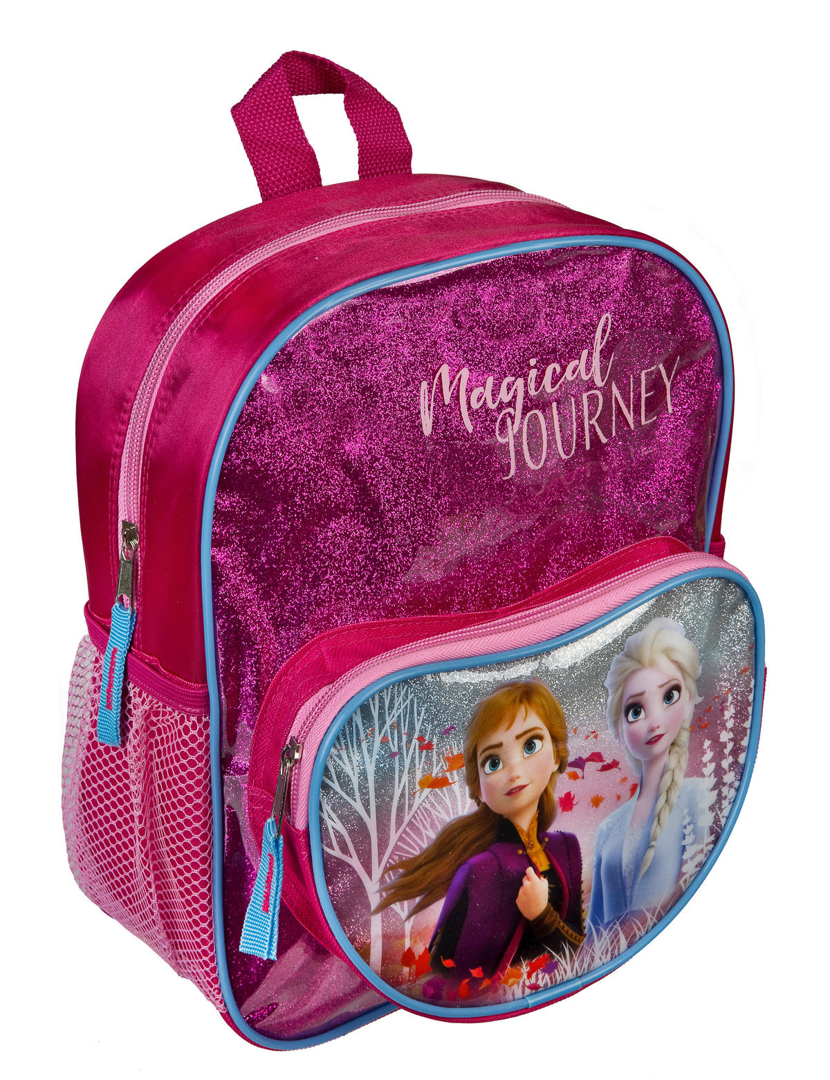 KINDERRUCKSACK Frozen  - Blau/Pink, Basics, Textil (23,5/28/11cm) - Disney