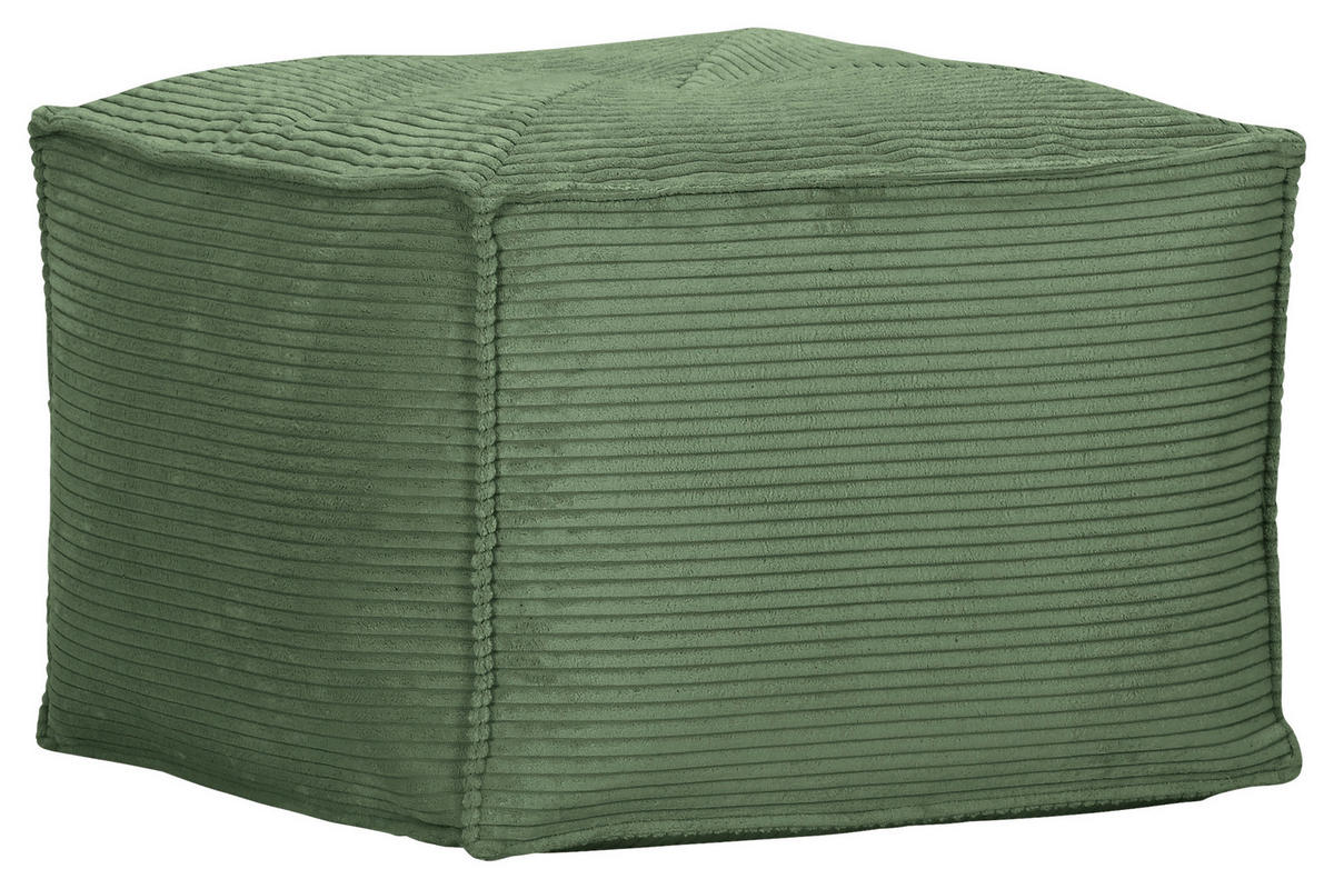 HOCKER Cord Olivgrün  - Olivgrün, KONVENTIONELL, Textil (65/45cm) - Carryhome